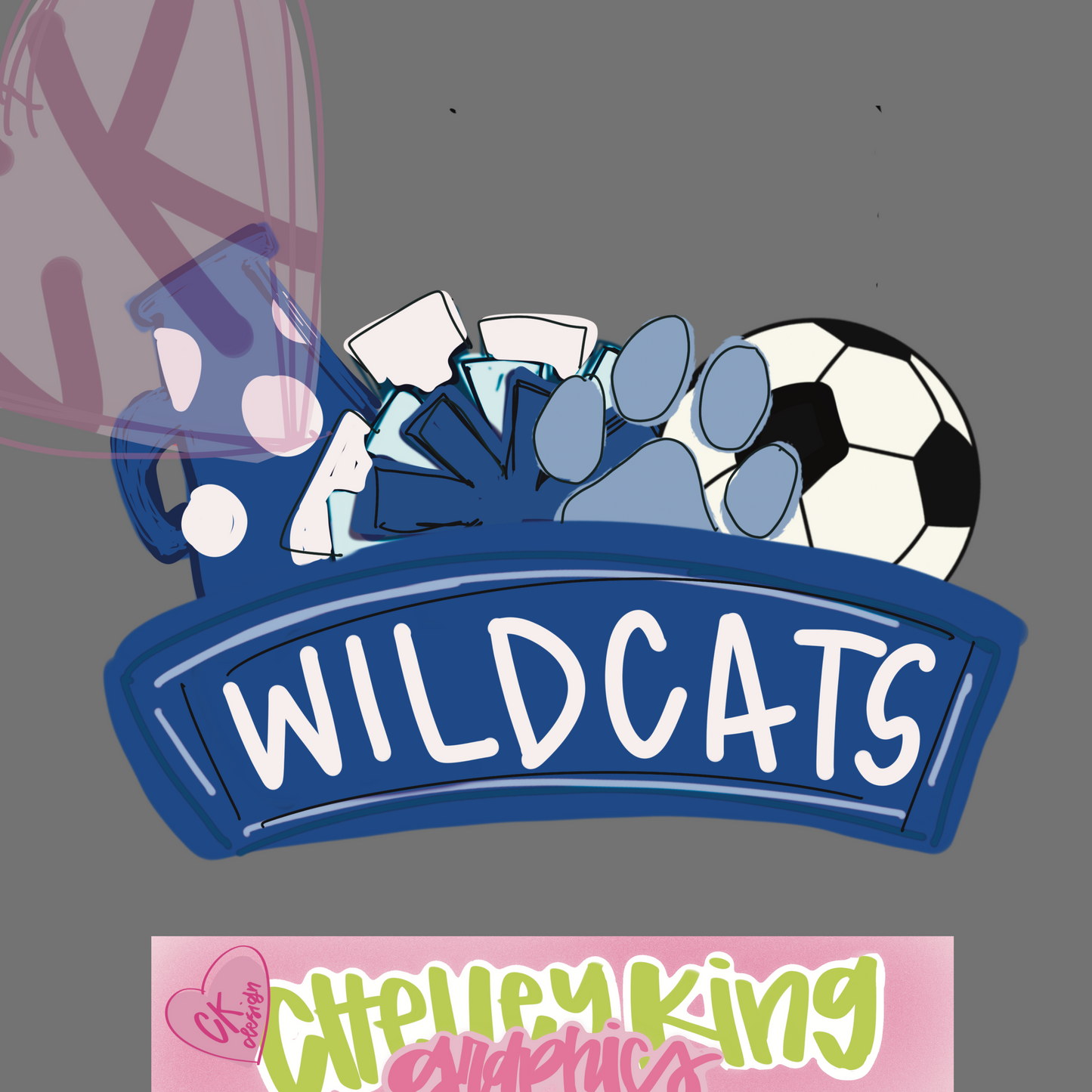 Custom cheer football, soccer, baseball etc. lettered word art mascot, school, team or more! dtg png design!:)