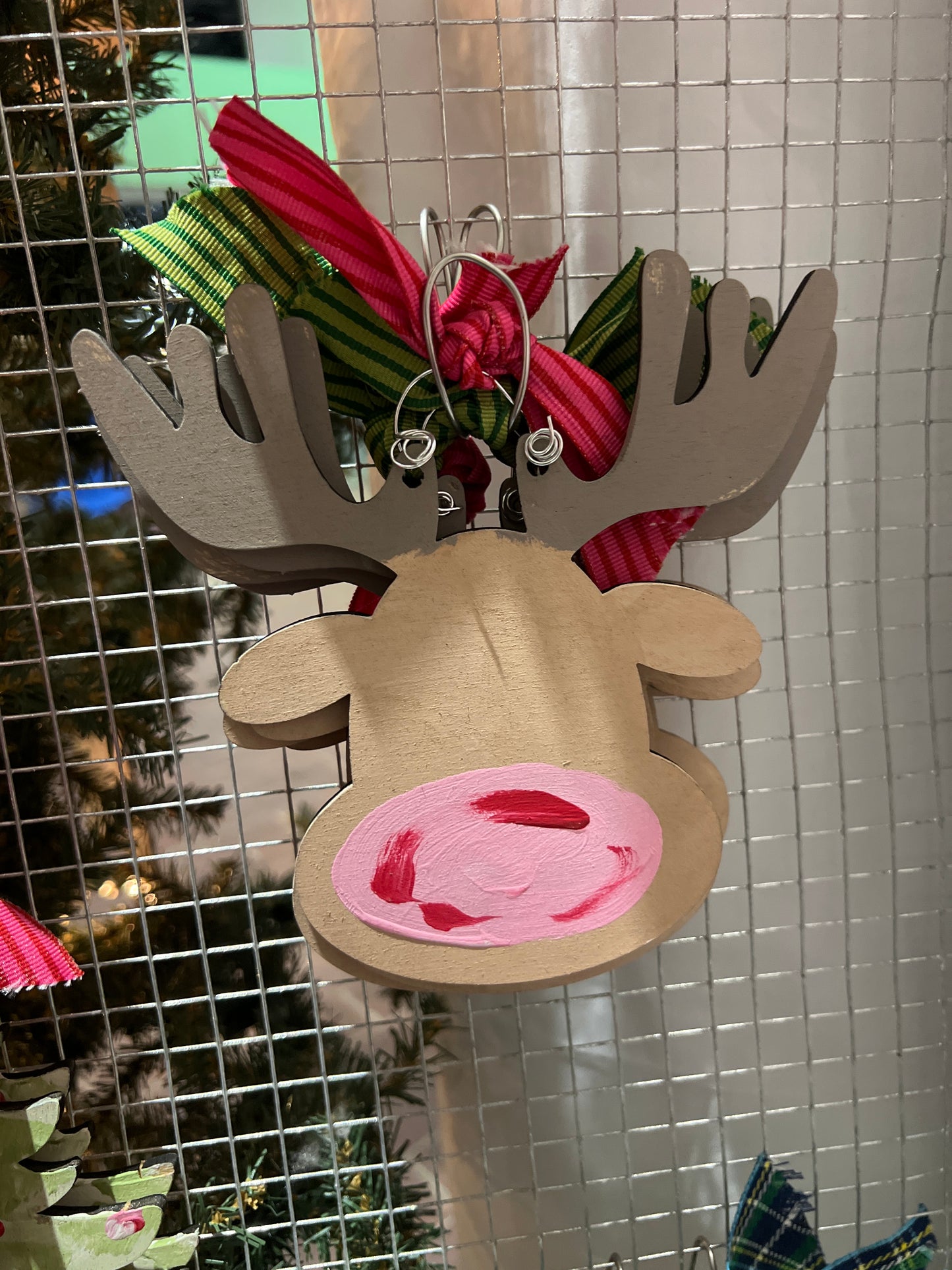Reindeer Face Ornament