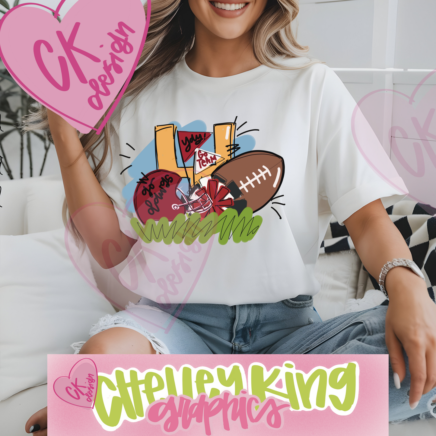 Adorable state, team or any name, hand drawn and lettered, with your choice of hand lettering and colors. In our customized box, please put your state, your city or team, and colors you would like. If possible, please put the hex codes of each color. Choose your size. Need help or bulk? Need just the dtf prints? Please email me at chelley@chelleyking.com
Please state your color tshirt in the comments box with your other specifications. Gildan heavy cotton tshirt
