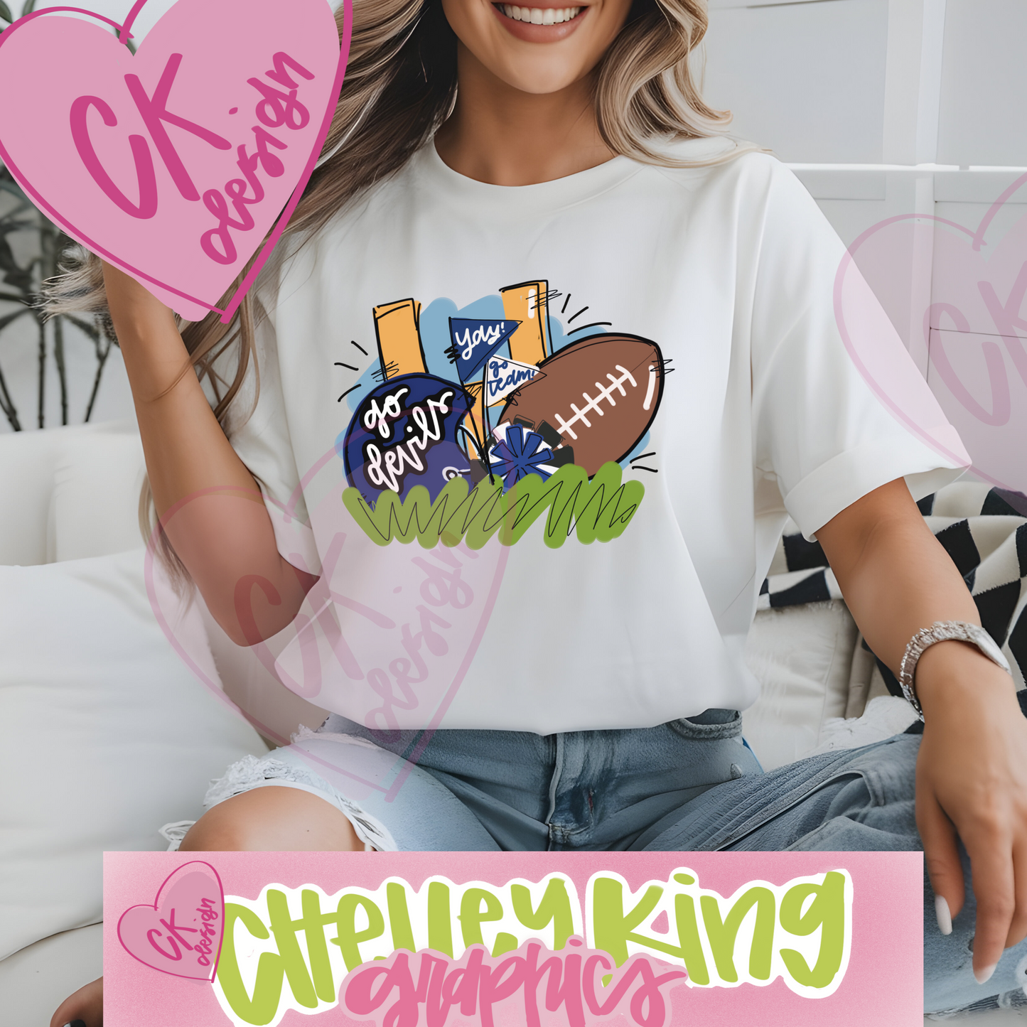 Adorable state, team or any name, hand drawn and lettered, with your choice of hand lettering and colors. In our customized box, please put your state, your city or team, and colors you would like. If possible, please put the hex codes of each color. Choose your size. Need help or bulk? Need just the dtf prints? Please email me at chelley@chelleyking.com
Please state your color tshirt in the comments box with your other specifications. Gildan heavy cotton tshirt