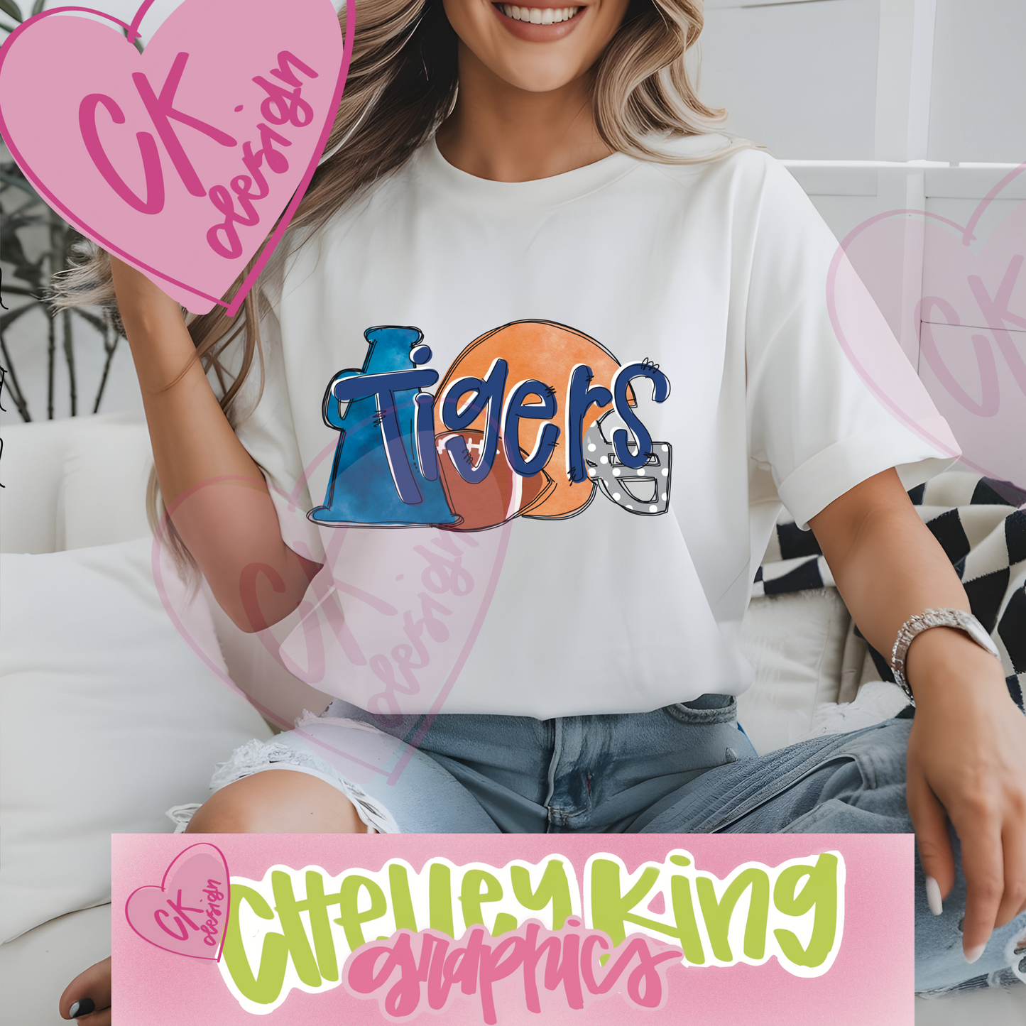 Adorable state, team or any name, hand drawn and lettered, with your choice of hand lettering and colors. In our customized box, please put your state, your city or team, and colors you would like. If possible, please put the hex codes of each color. Choose your size. Need help or bulk? Need just the dtf prints? Please email me at chelley@chelleyking.com
Please state your color tshirt in the comments box with your other specifications. Gildan heavy cotton tshirt