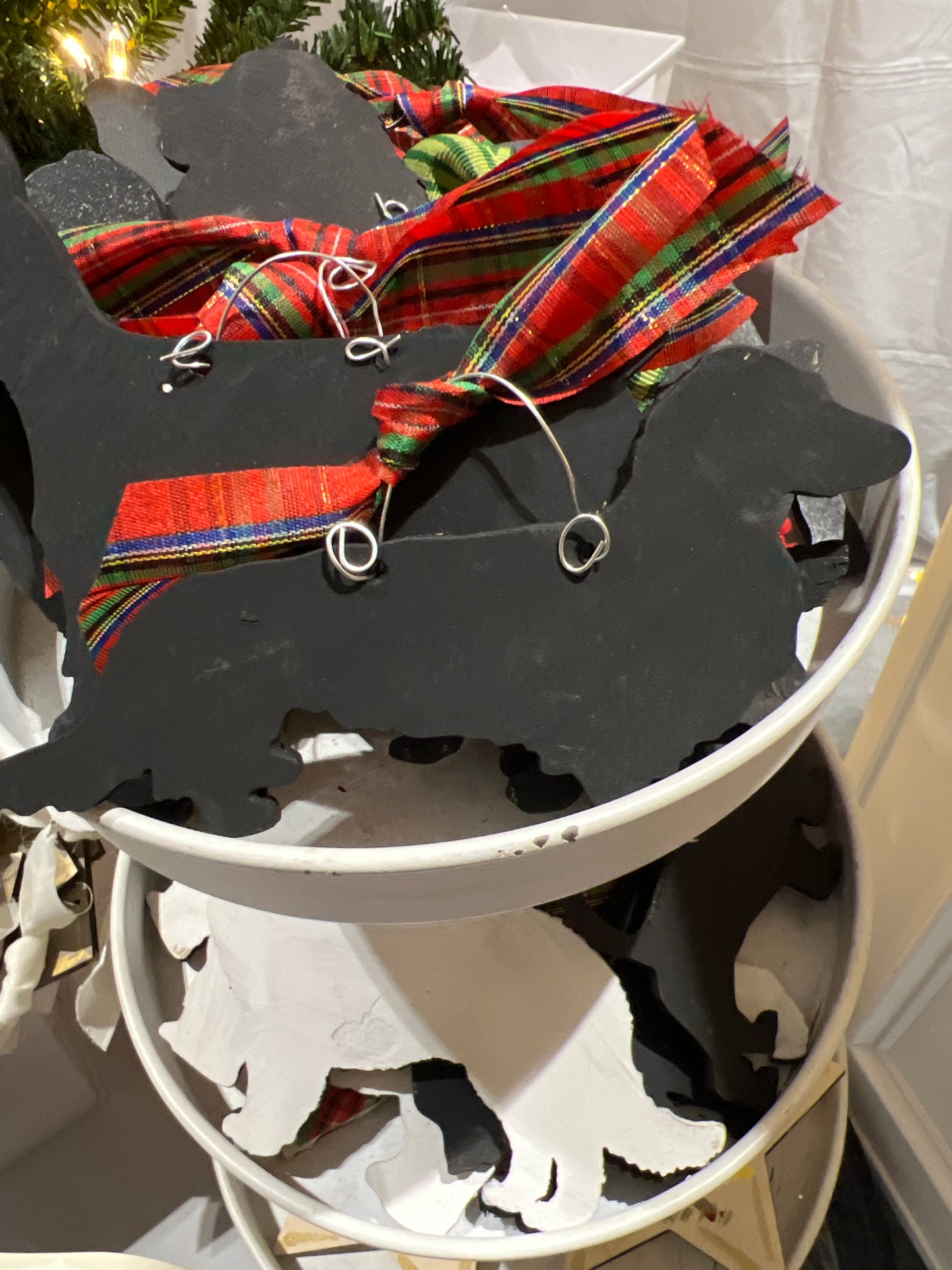 Dachshund Long Hair Weenie Dog Ornament