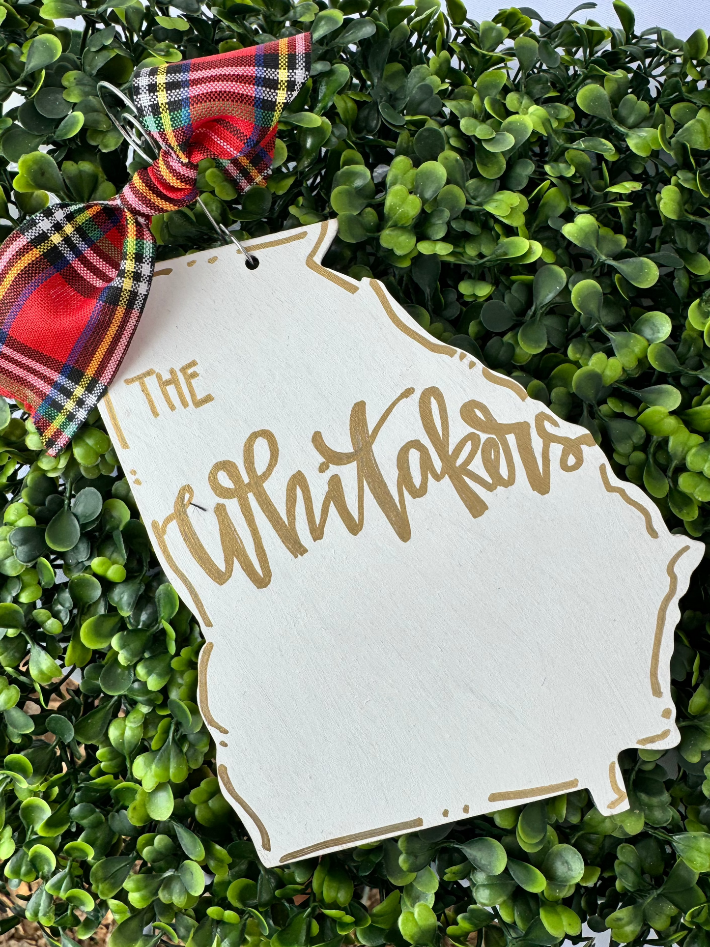 custom ornament georgia personalized art hand painted christmas