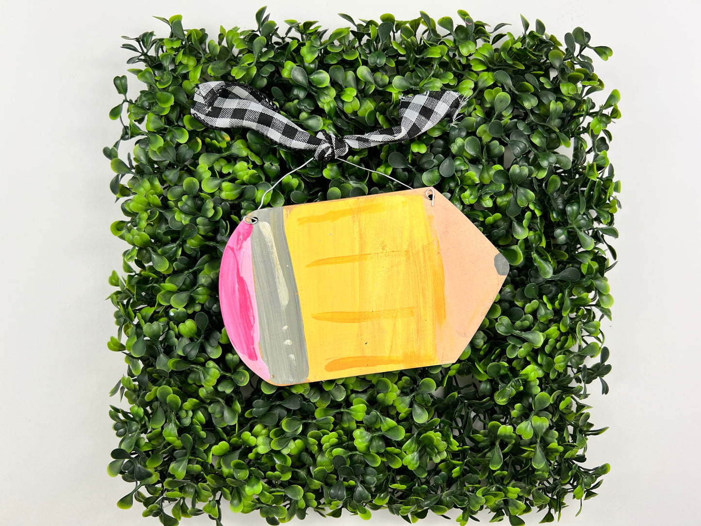 Yellow Pencil Ornament