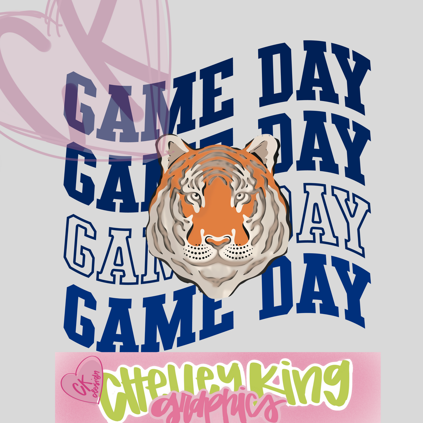 Custom mascot team hand drawn preppy team spirit design GAME DAY DTG PNG design