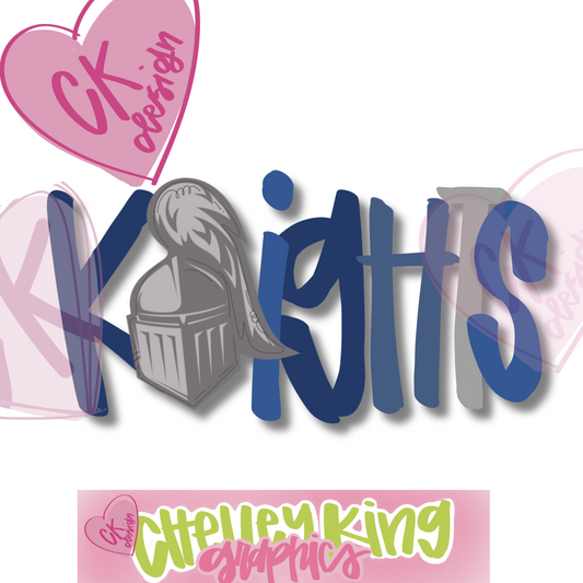 Knights Mascot blue white black team spirit hand lettered instant digital download PNG for DTG&nbsp;for DTG perfect for all of your print needs!&nbsp; Images are 300 dpi and are made for dtg for all of your shirts, cups, bags, mugs, wall art etc.