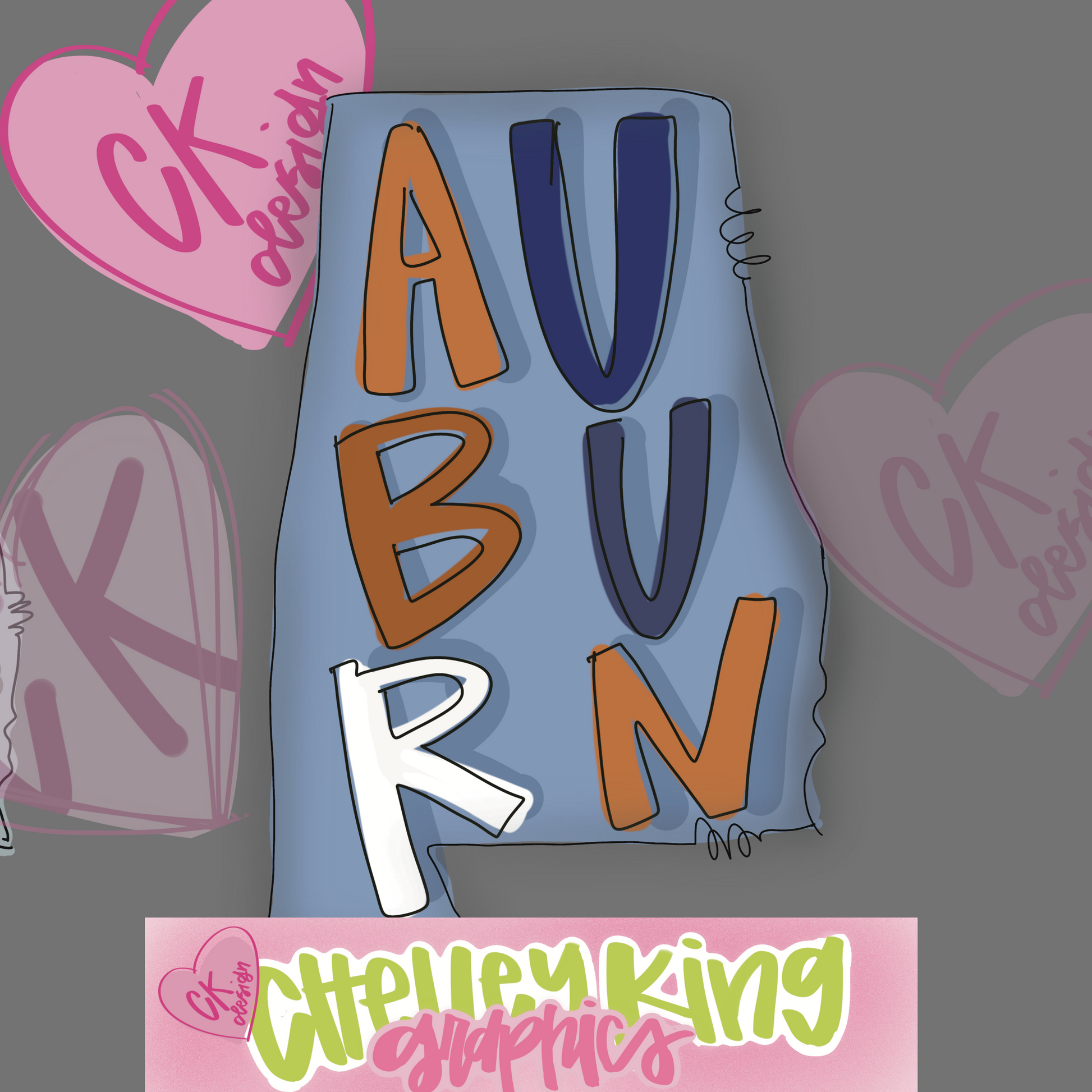 Alabama state Auburn orange and blue team spirit hand lettered instant digital download PNG for DTG&nbsp;for DTG&nbsp; perfect for all of your print needs!&nbsp; Images are 300 dpi and are made for dtg for all of your shirts, cups, bags, mugs, wall art etc.