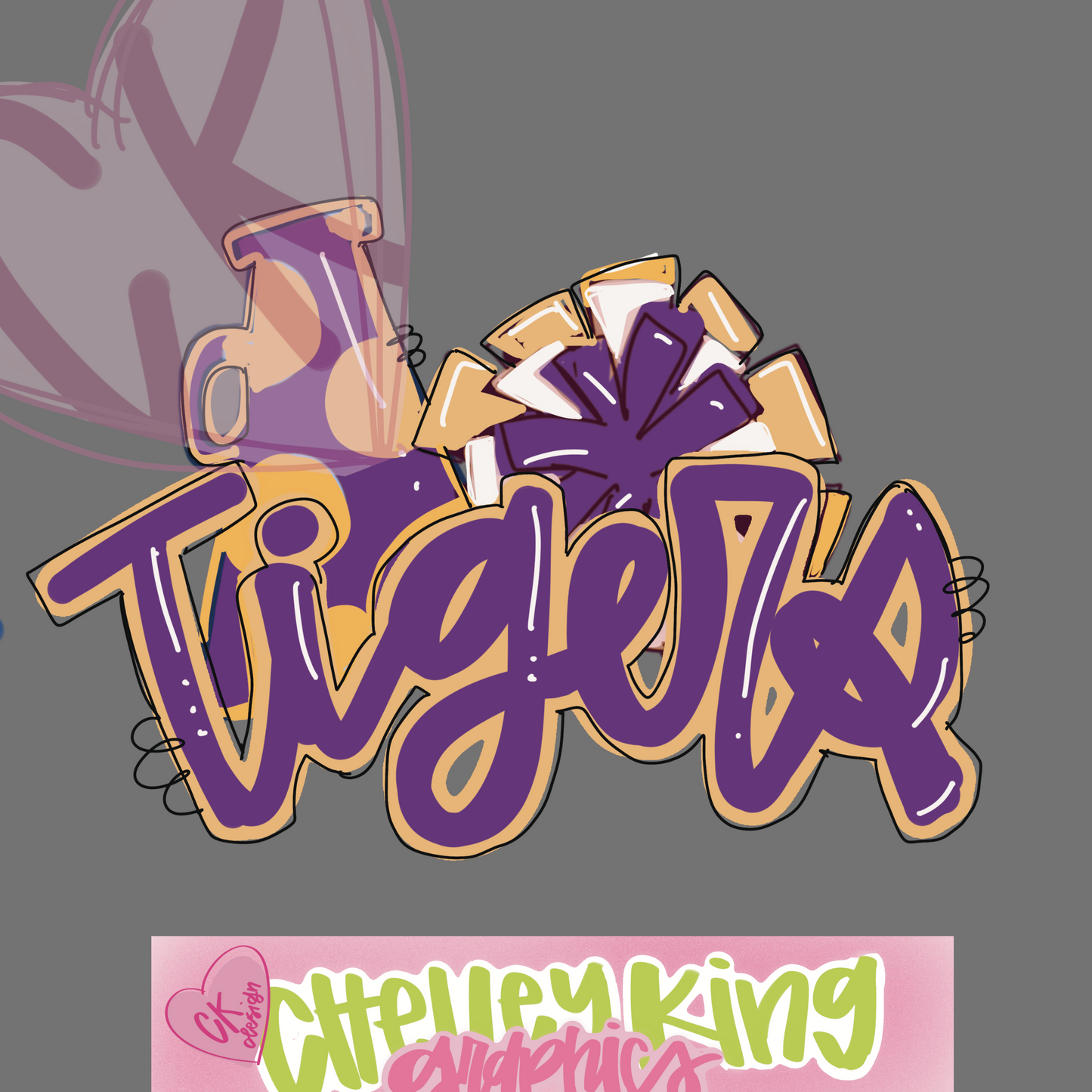 Custom cheer lettered word art mascot, school, team or more!  dtg png design!:) 