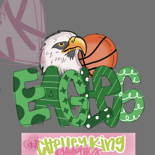 Custom cheer football, soccer, baseball etc. lettered word art mascot, school, team or more! dtg png design!:) 