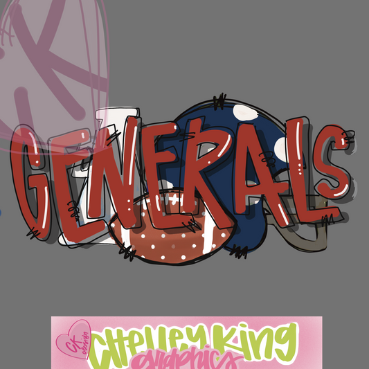Custom cheer football lettered word art mascot, school, team or more! dtg png design!:)