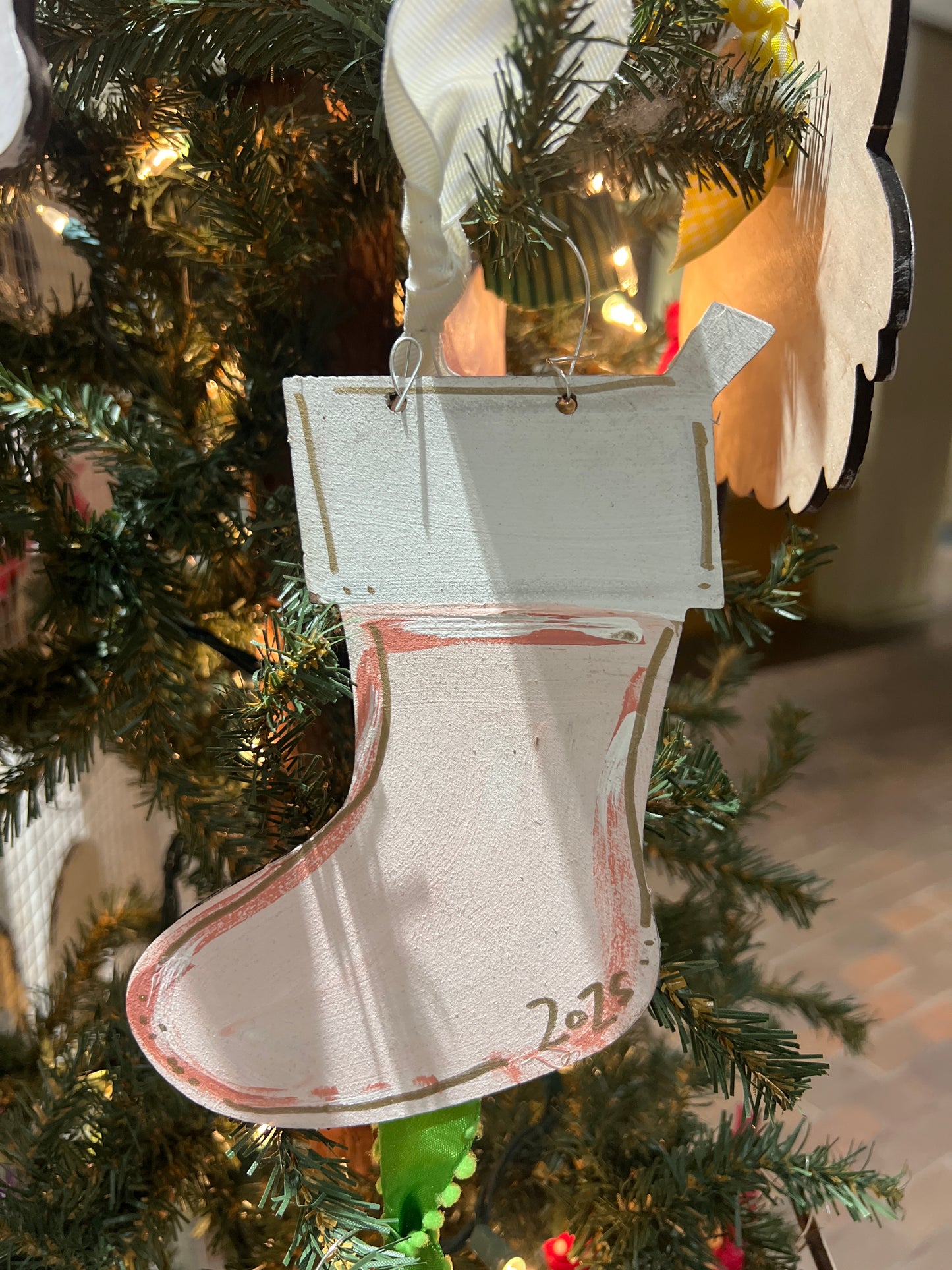 Christmas Stocking (Round) Ornament