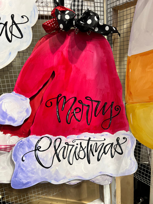 Santa Hat Door Hanger