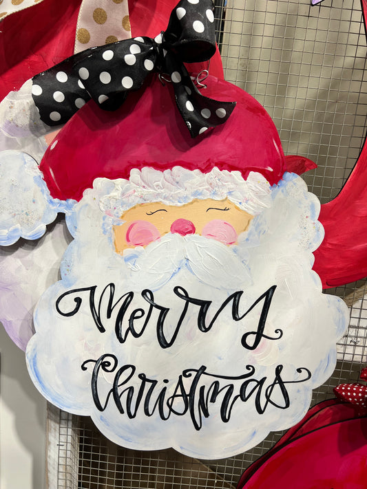Santa Face Door Hanger