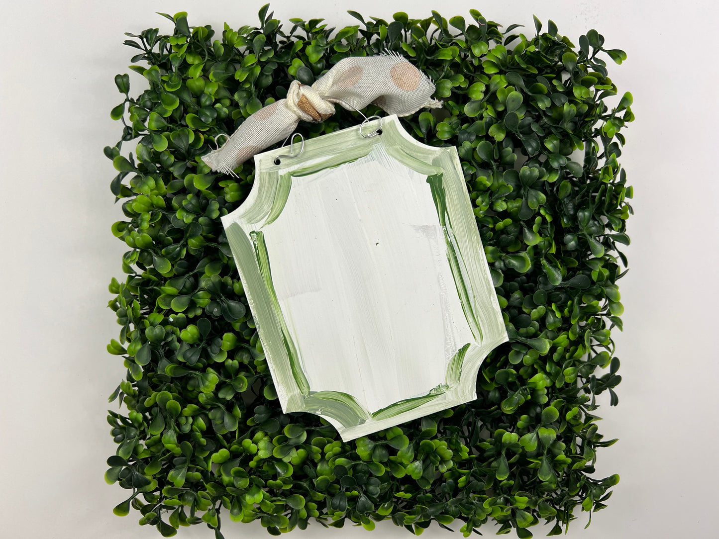 Rectangle Crest Plaque 2 Ornament