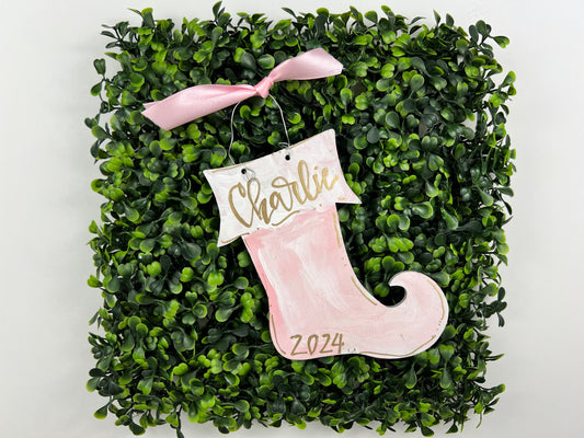 Christmas Stocking (Point) Ornament