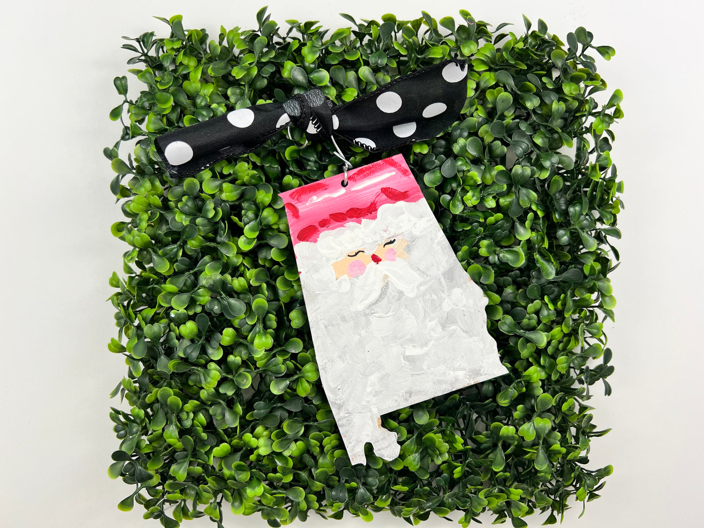 US State Tag - Santa Alabama Ornament