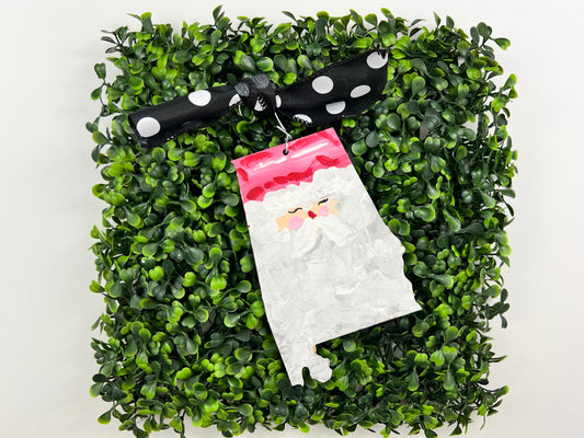 US State Tag - Santa Alabama Ornament