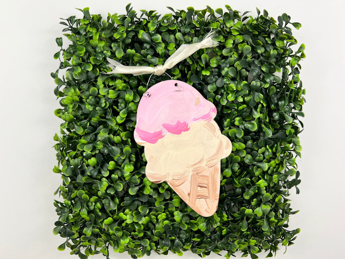 Pink Icecream Cone Ornament