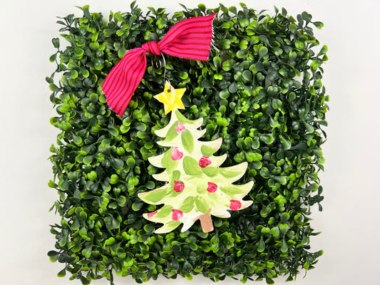 Christmas Tree Gold Star Ornament