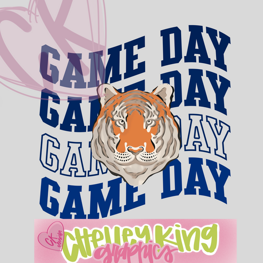 Custom mascot team hand drawn preppy team spirit design GAME DAY DTG PNG design