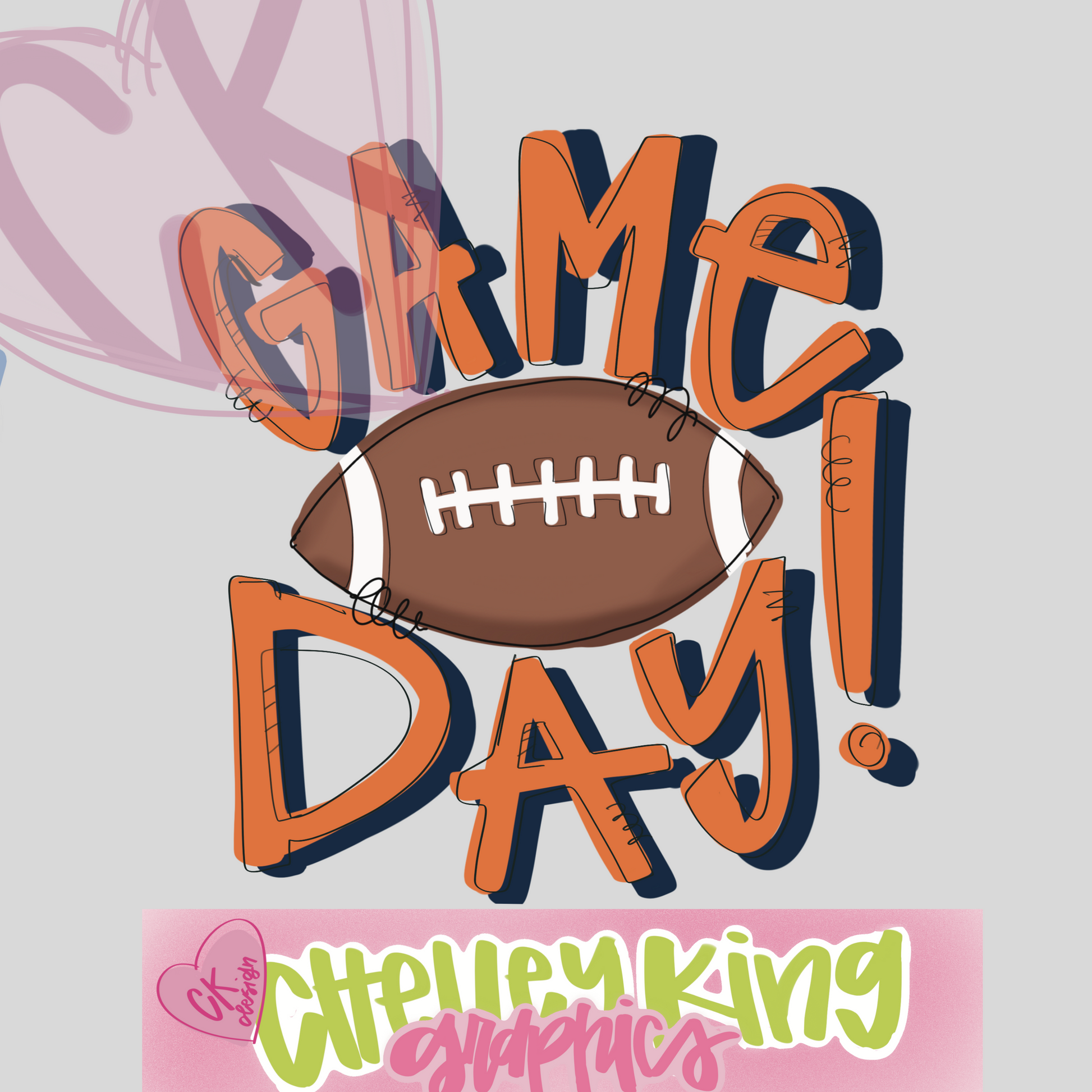 Custom fun and preppy Game Day design you pick sport boutique graphic dtg png