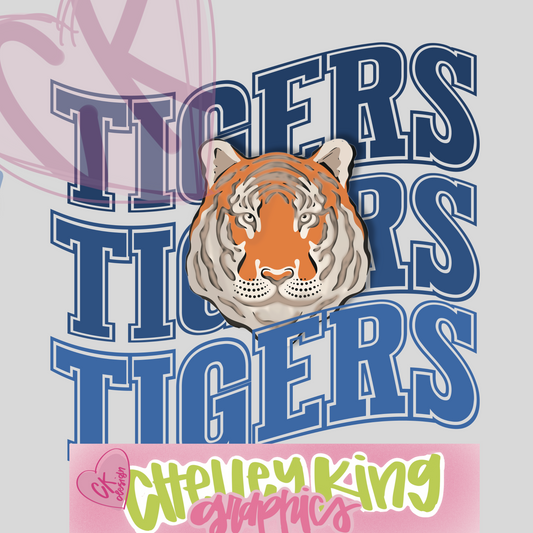 Custom mascot lettered team spirit DTG PNG design