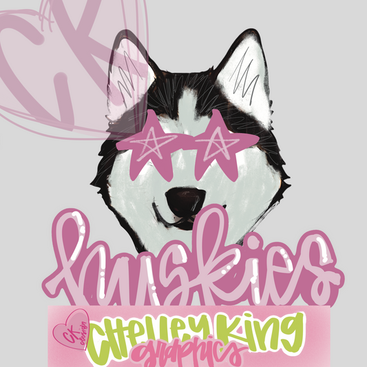 Custom Mascot and colors hand lettered dtg png design