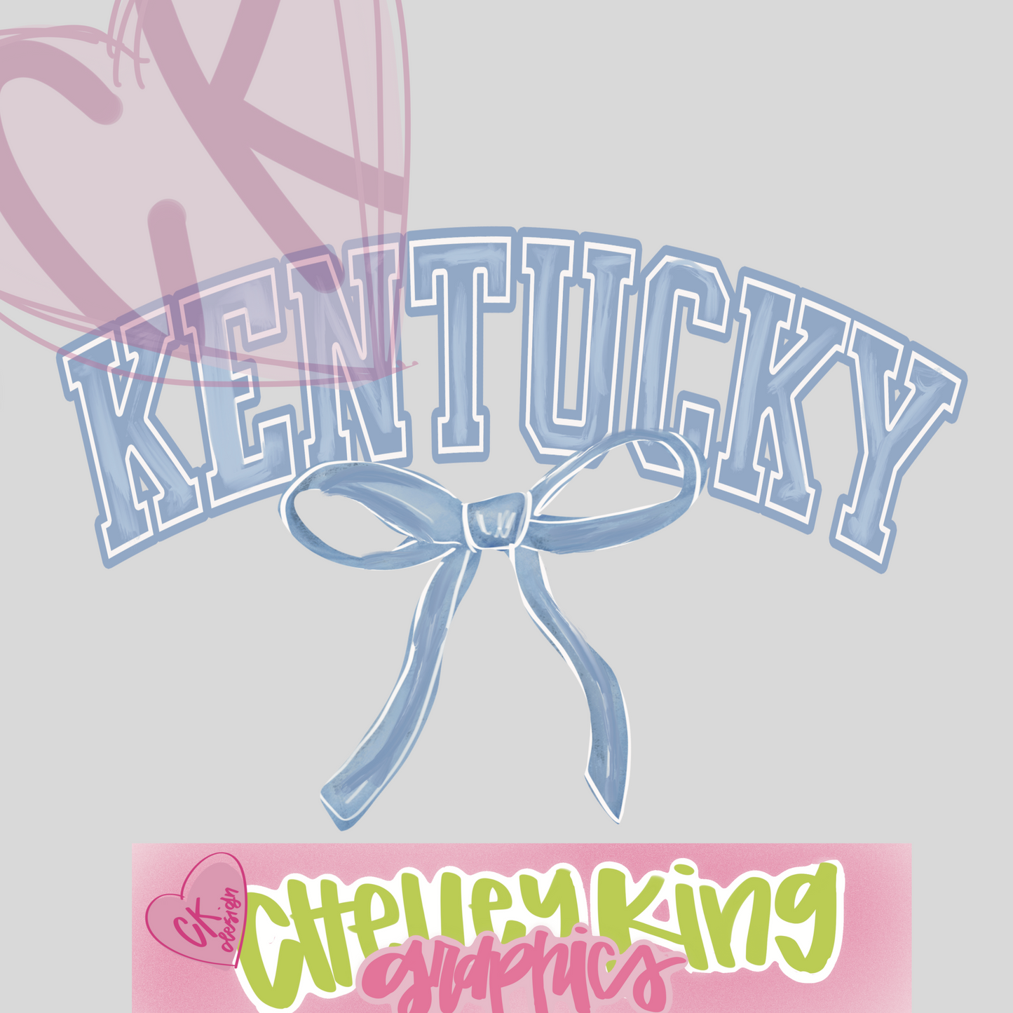 Custom fun and preppy coquette bow city, state or team dtg png design